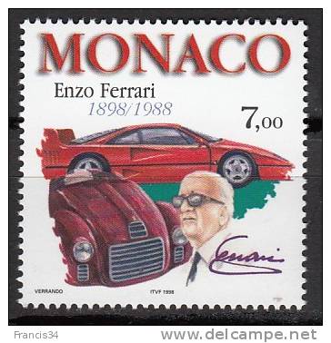 N° 2168 De Monaco - X X - ( E 546 ) -  ( Enzo Ferrari ) - Voitures