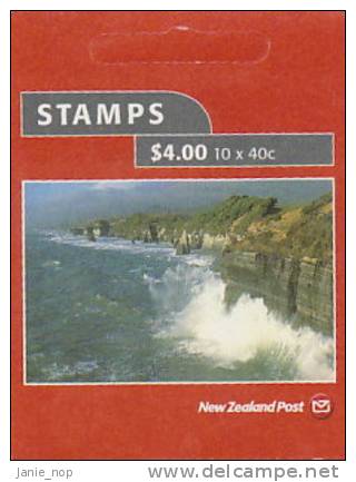 New Zealand-2002 Scenic Coastlines $ 4.00 Booklet - Markenheftchen