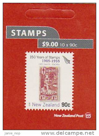 New Zealand-2005 150 Years Of  Stamps 1d Claret $ 9.00 Booklet - Booklets