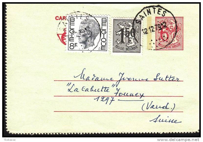 Belgium 1979, Uprated Postal Stationery - Cartes Postales 1951-..