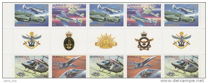 Australia 1996 Military Aviation - Volledige & Onvolledige Vellen