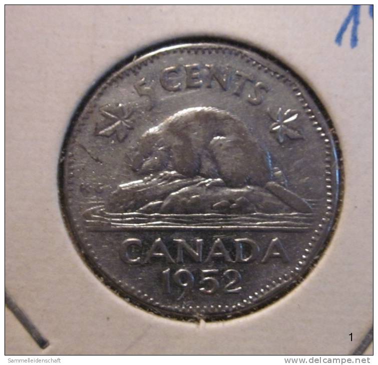 GEORGIVS VI DEI GRATIA REX Canada 5 Cent 1952 - Canada