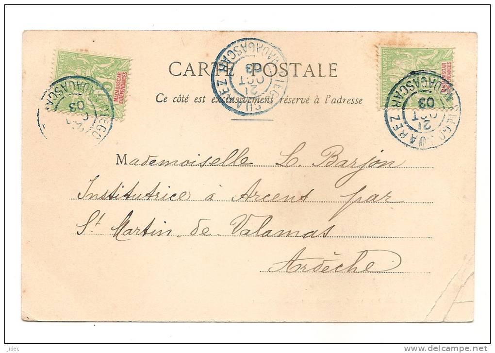 CPA Madagascar Diego Suarez Les Régates Du 14 Juillet 1903 Raphélis, Précurseur Timbres Afrique. - Madagaskar