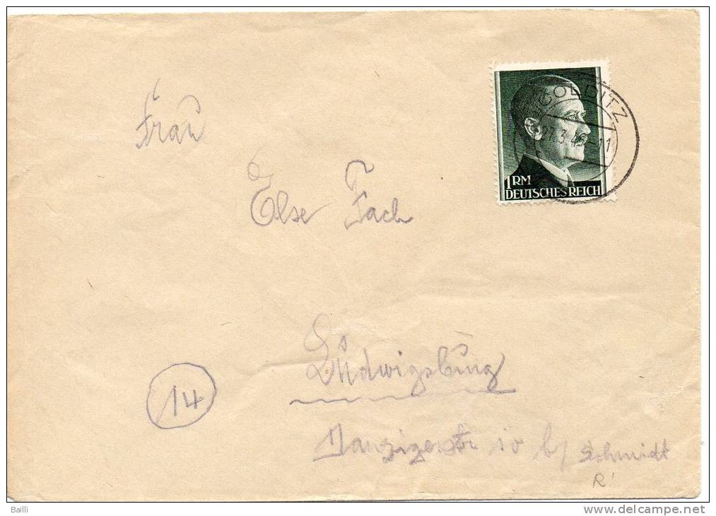 ALLEMAGNE LETTRE DE COLNITZ 1945 - Other & Unclassified