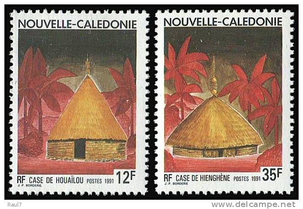 Nouvelle-Calédonie 1991 - Cases  - 2val Neufs // Mnh - Neufs