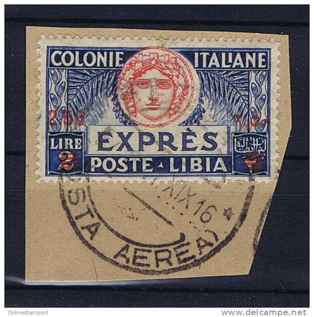 Italy: Libia, 1924  Mi 64 Express Nice Cancel - Libya