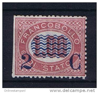 Italy: 1878, Newspaperstamps, Mi Nr 33 Not Used (*), Cut Perfo - Neufs