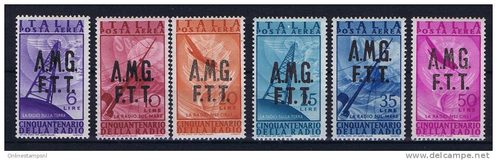 Italy: Triest Zone A Airmail , Mi 28 - 33 MH/* - Mint/hinged