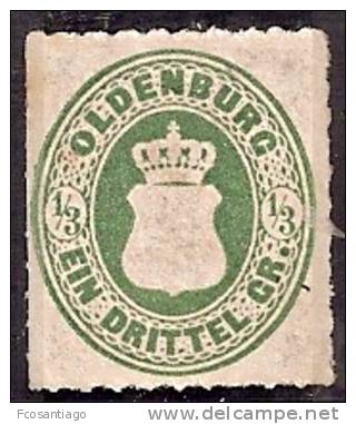 ALEMANIA 1862 (OLDENBOURG) Yvert #15 - No Gum (*) - Oldenburg