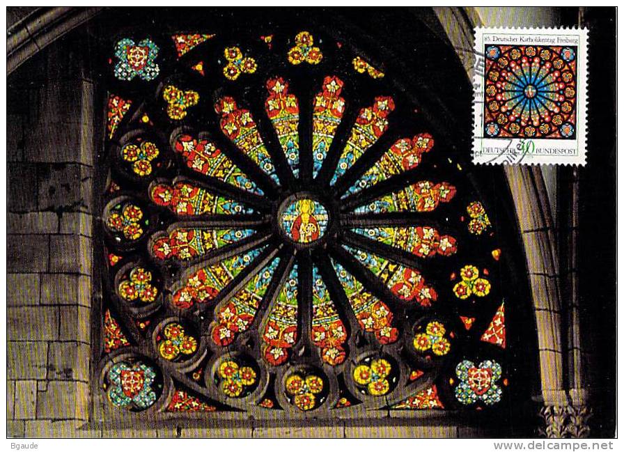 ALLEMAGNE BUND CARTE  MAXIMUM     NUM.YVERT 824 VITRAIL CONGRES CATHOLIQUE - Other & Unclassified