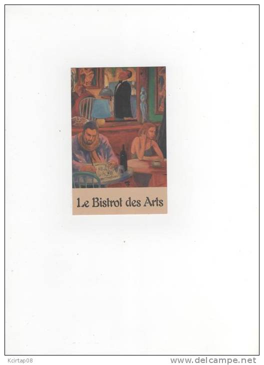 Carte De Visite . " Le Bistrot Des Arts " Yves Méjean . COMPIEGNE . - Other & Unclassified