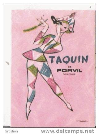 CARTE PARFUMEE ANCIENNE TAQUIN  DE FORVIL - Vintage (until 1960)