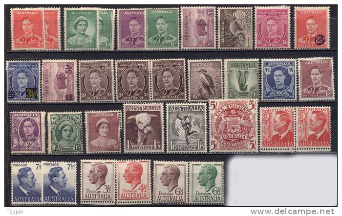 AUSTRALIA  - LOT - GEORGE  VI  - MLH - Ongebruikt