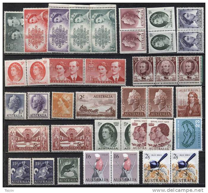 AUSTRALIA  - LOT - ELIZABETH  II  - MLH/MNH - Mint Stamps