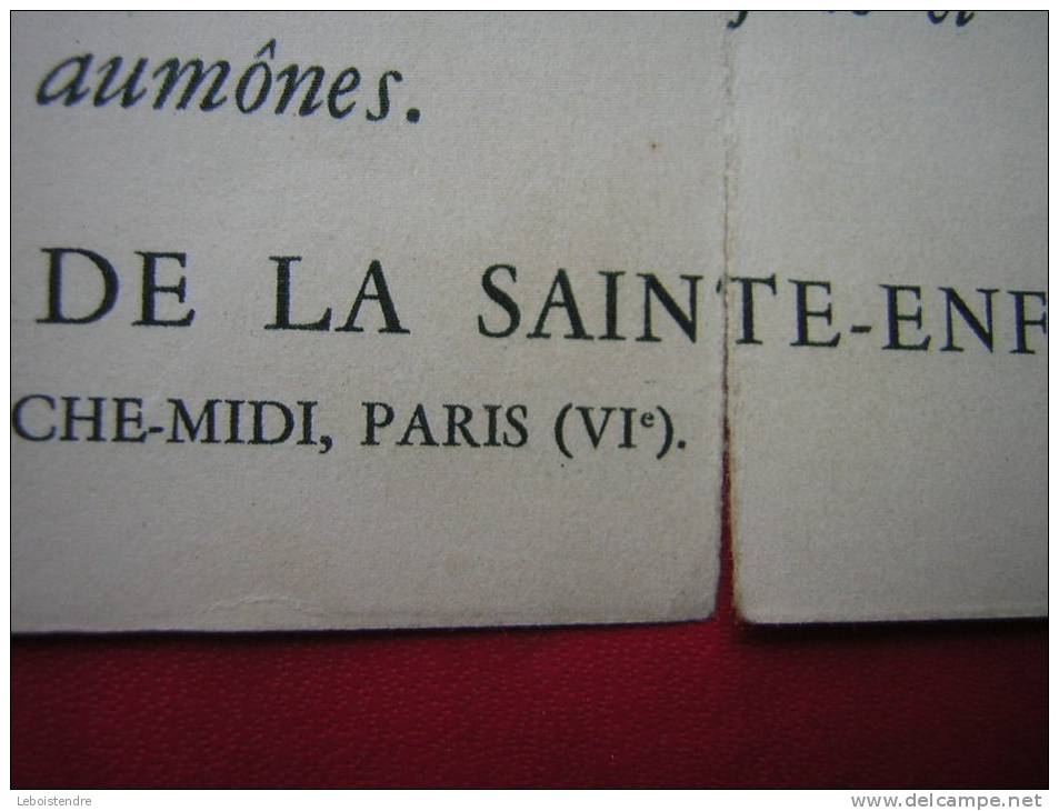 PETIT CALENDRIER RELIGIEUX  3 VOLETS 1932 OEUVRE PONTIFICALE DE LA SAINTE ENFANCE BANGALORE INDES  YUNNANFU CHINE - Kleinformat : 1921-40