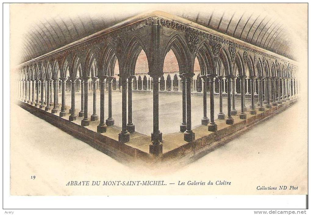 Abbaye Du Mont-Saint-Michel. - Les Galeries Du Cloitre   France - Le Mont Saint Michel