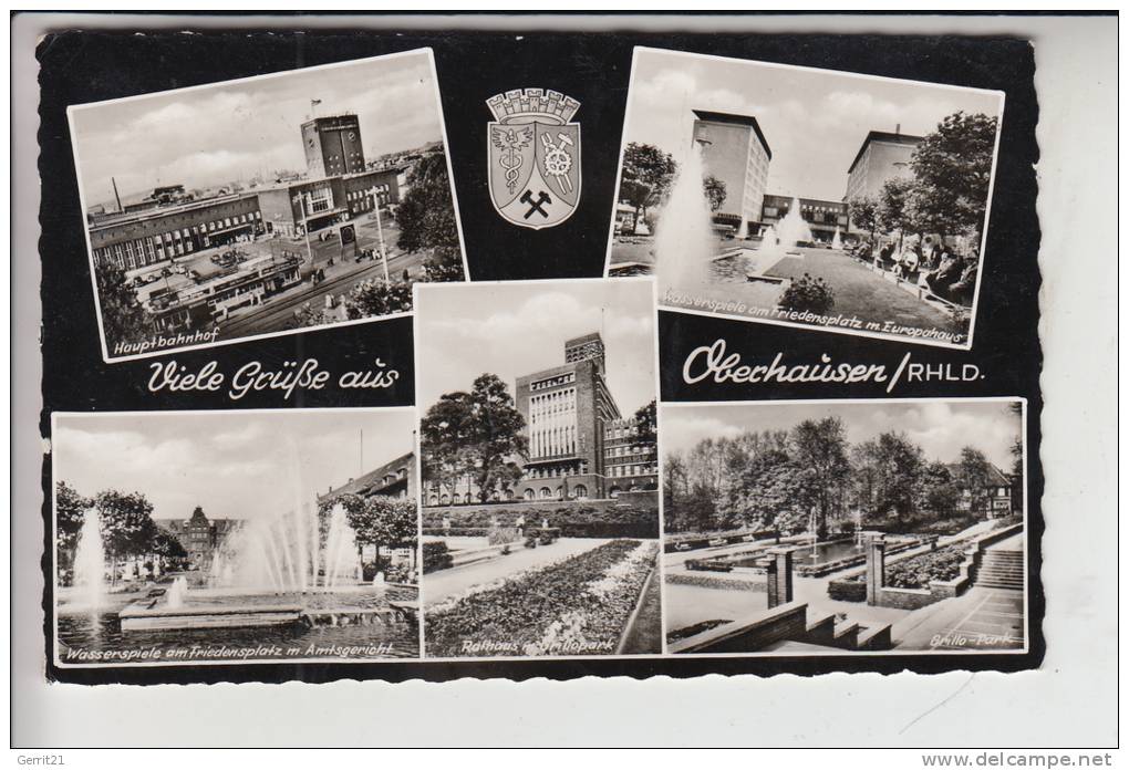 4200 OBERHAUSEN, Mehrbildkarte 1962 - Oberhausen