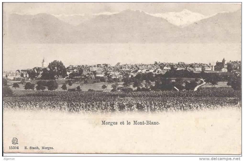 6858 - Morges Et Le Mont-Blanc - Morges