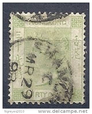 130203007  HONG KONG  G.B.  YVERT   Nº  44 - Used Stamps