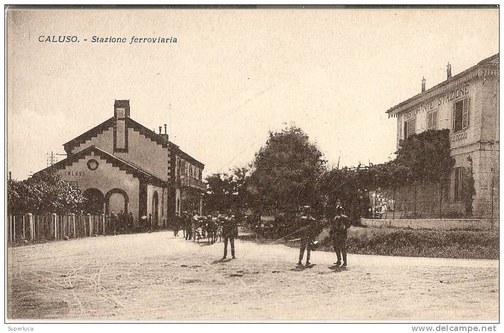 M-CALUSO-STAZIONE FERROVIARIA-LEGGERA ANIMAZIONE - Transportes