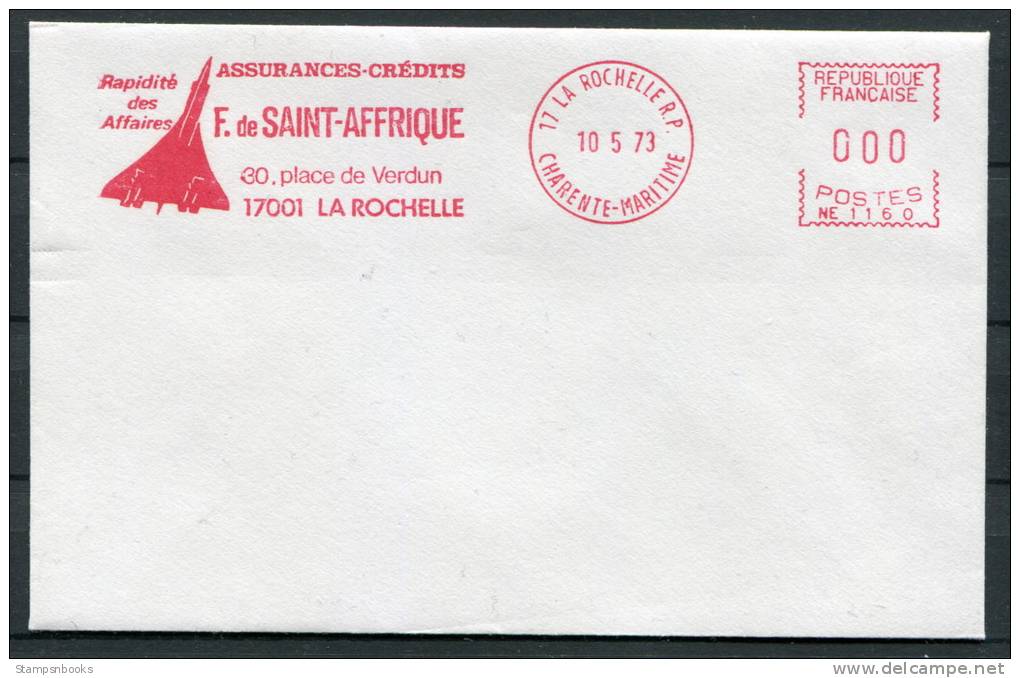 1973 France La Rochelle Concorde Cover - Concorde