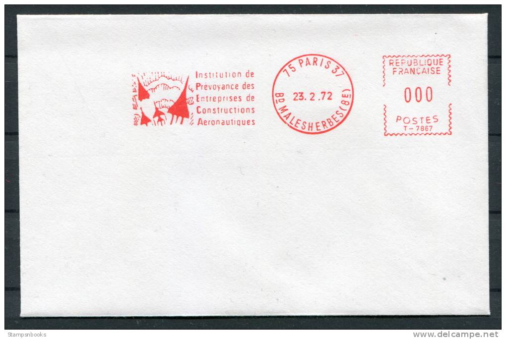 1972 France Paris Concorde Cover - Concorde