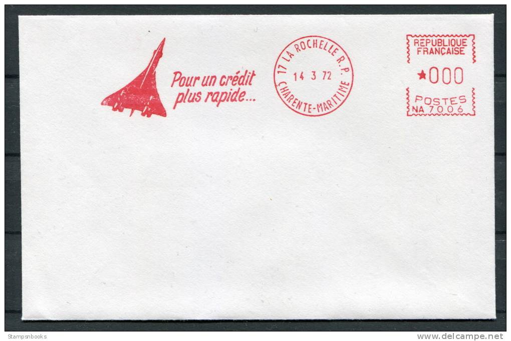 1972 France  La Rochelle Concorde Cover - Concorde