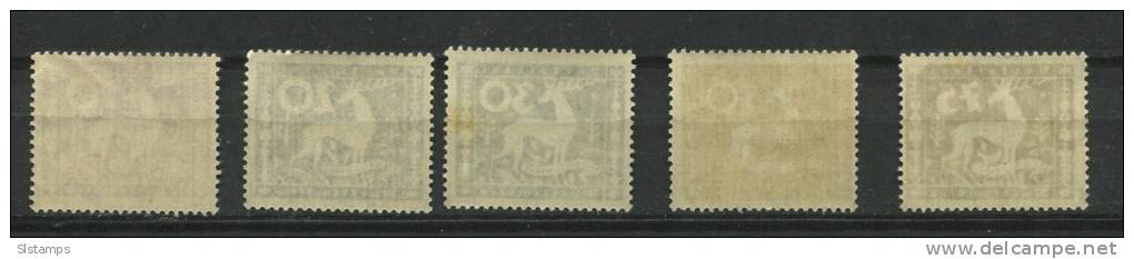 Germany Wurttemberg 1920 Mi 144,146-9 MNH  17 Euro - Mint
