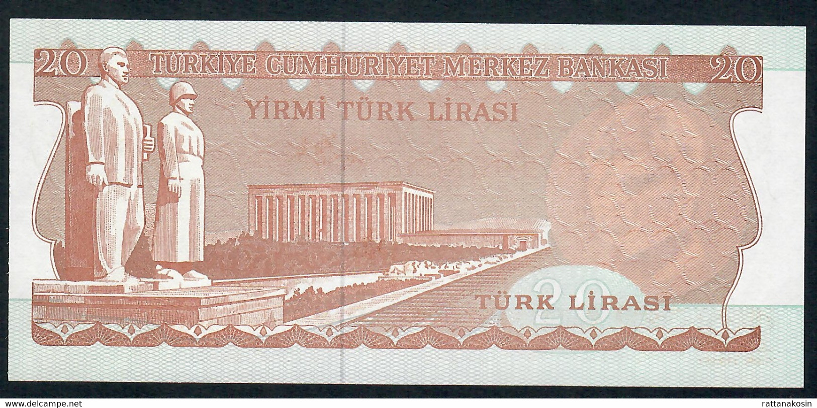 TURKEY  P187a   20 LIRA 1970  #H20    UNC. - Turquie