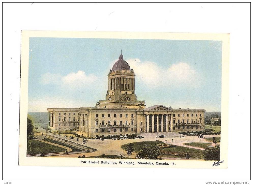 CANADA - MANITOBA - WINNIPEG. - Parliament Buildings. - Winnipeg