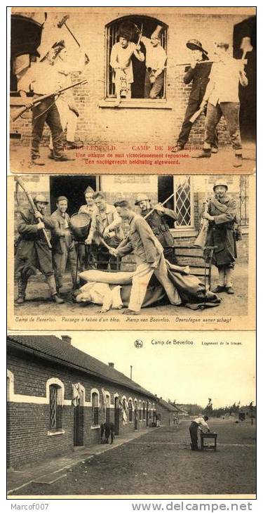 BEVERLOO - MILITARIA - 3 CPA - ECRITE - 1925-1930 - Leopoldsburg (Beverloo Camp)