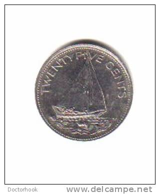 BAHAMAS    25  CENTS  2000  (KM # 63.2a) - Bahama's