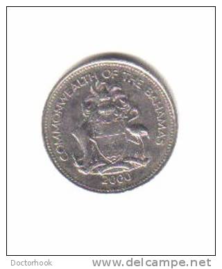 BAHAMAS    25  CENTS  2000  (KM # 63.2a) - Bahamas