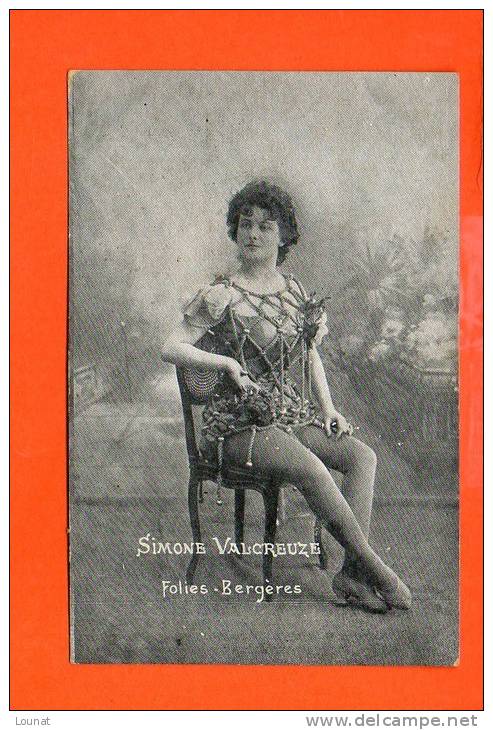 Simone VALCREUZE - Folies Bergères - Spectacle - Cabaret