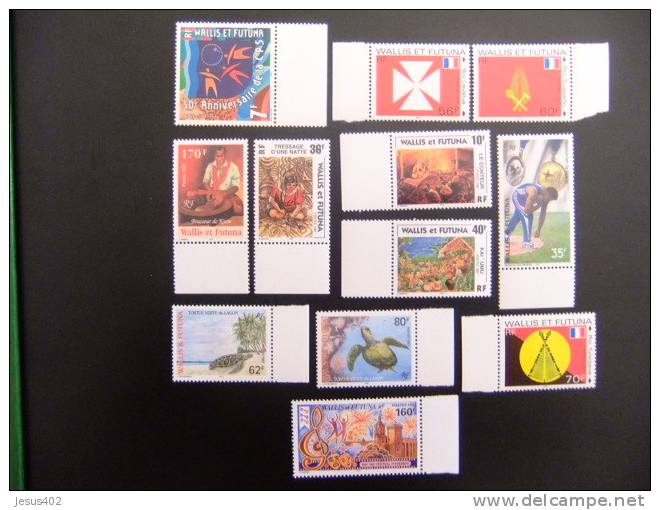WALLIS ET FUTUNA  AÑO 1997  Yvert Nº 497 / 507 + 509 PA 197 / 198 MNH - Unused Stamps