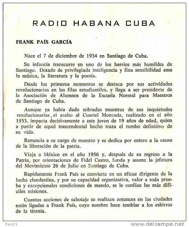 HAVANA (Cuba) /  PALERMO ( Italy) - Cover _ Lettera - Scritto All´interno - Cartas & Documentos