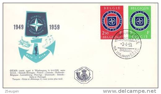BELGIUM NATO  1959   FDC /zx/ - OTAN