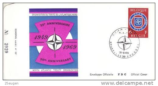 BELGIUM  1969  NATO  FDC /zx/ - OTAN