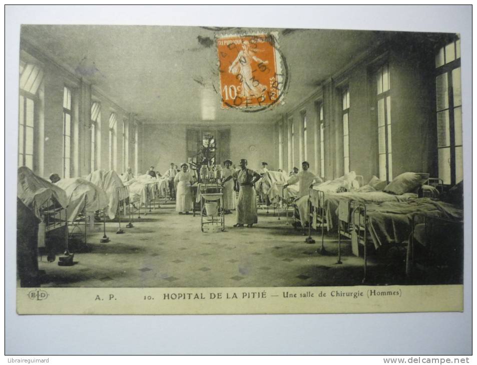 2ovb - CPA N°10 - PARIS - Hôpital De La Pitié - Une Salle De Chirurgie (hommes) - [75] - Paris - Santé, Hôpitaux