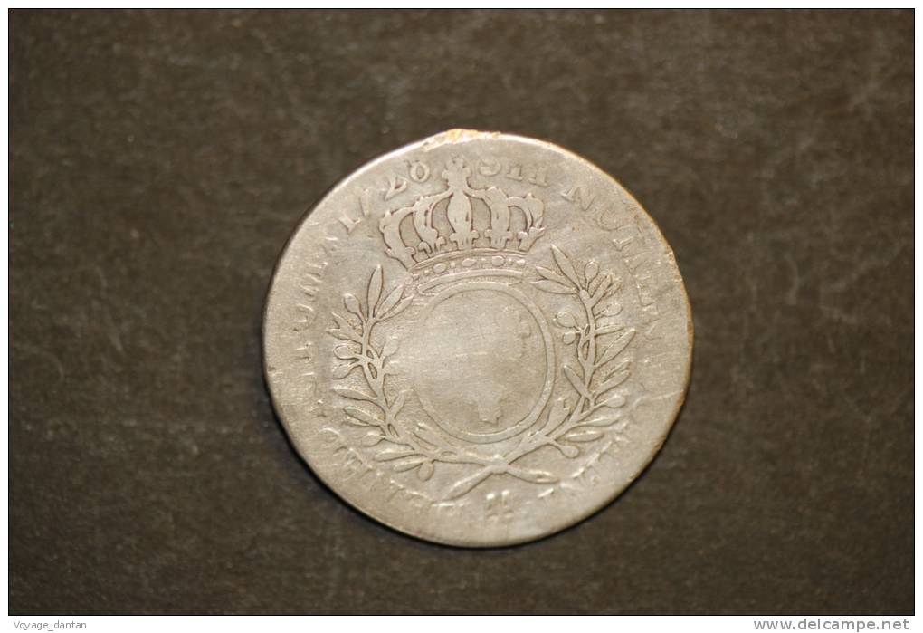 Monnaie, France, Monnaie Royale, Argent, 1/2 ECU Louis XV Aux Branches D´olivier 1726 AA (Metz) - 1715-1774 Luis XV El Bien Amado