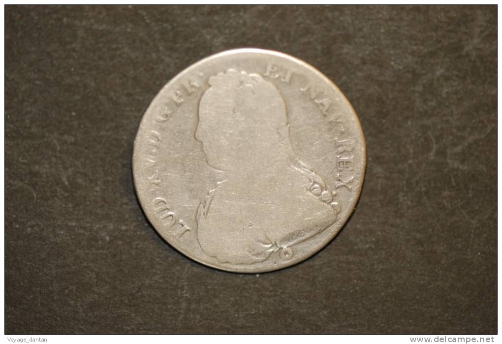 Monnaie, France, Monnaie Royale, Argent, 1/2 ECU Louis XV Aux Branches D´olivier 1726 AA (Metz) - 1715-1774 Luis XV El Bien Amado