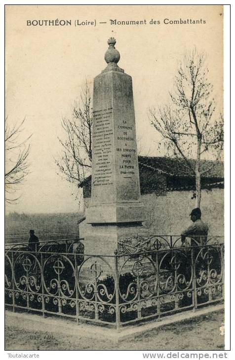 CPA 42 BOUTHEON MONUMENT DES COMBATTANTS - Andrézieux-Bouthéon