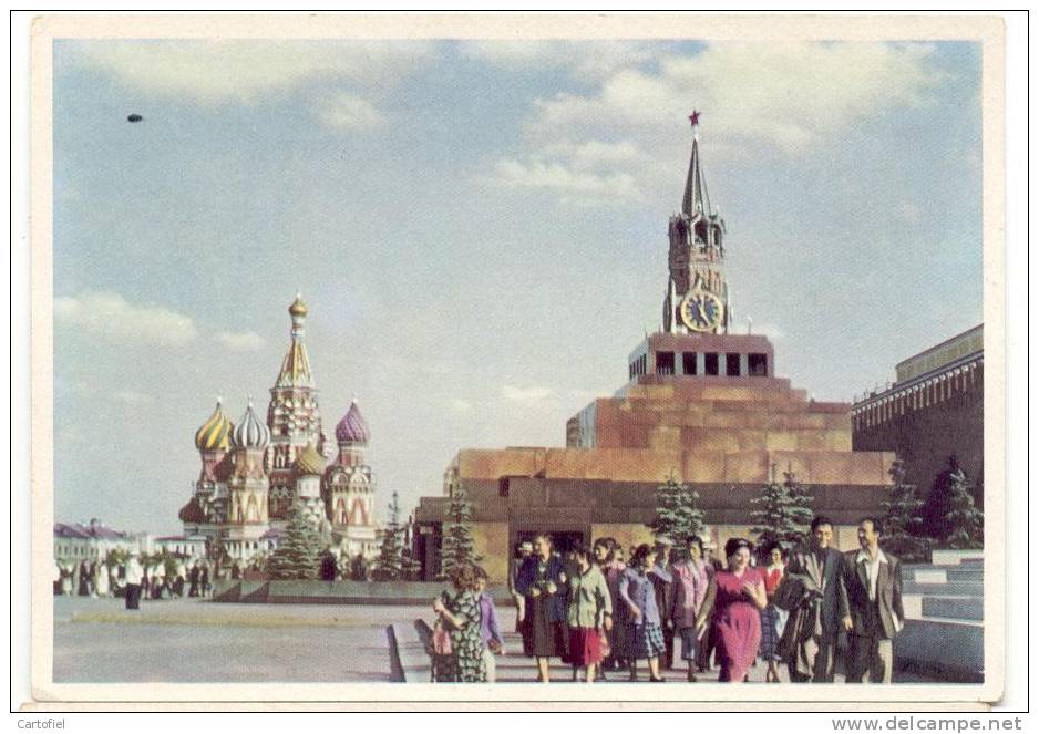 MOSCOW-RED SQUARE-PLACE ROUGE-CARTE COLOREE - Russie