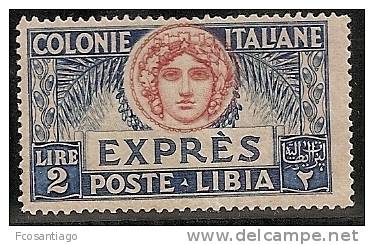 LIBIA 1921/23 - Yvert #6 (express) - MLH * - Libyen