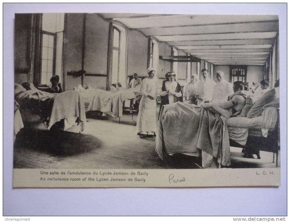 2ovv - CPA - PARIS - Une Salle De L'amdulance Du Lycée Jamson De Sailly - [75] - Paris - Santé, Hôpitaux