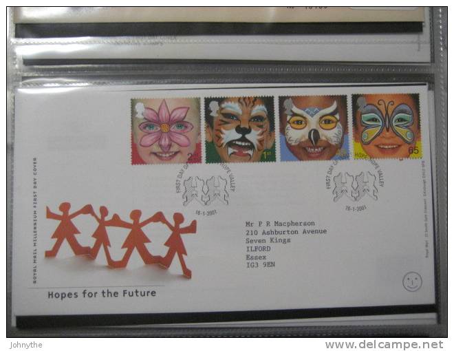 Great Britain 2001 Hopes For The Future Fdc - 2001-2010 Em. Décimales