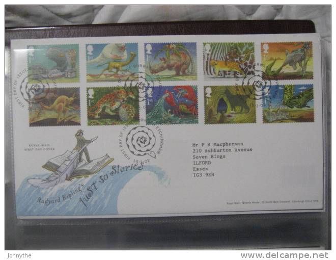 Great Britain 2002 Just So Stories Fdc - 2001-10 Ediciones Decimales