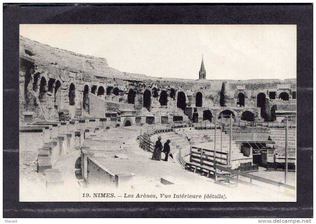 38392     Francia,   Nimes  -  Les  Arenes  -  Vue  Interieure (datails),  NV - Nîmes