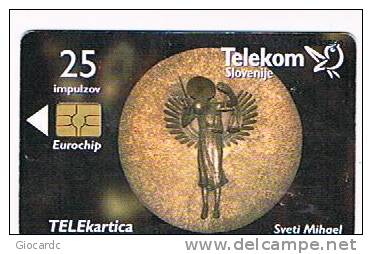 SLOVENIA (SLOVENIJA)  - TELEKOM SLOVENIJE  -   1999 SVETI MIHAEL  /  SV. MIHAELA CHURCH  - USED  -  RIF. 3103 - Slovenia