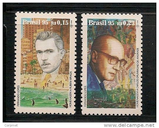 BRAZIL - 1995 Litterature - Writers   - Yvert # 2255/6 - MINT NH - Unused Stamps